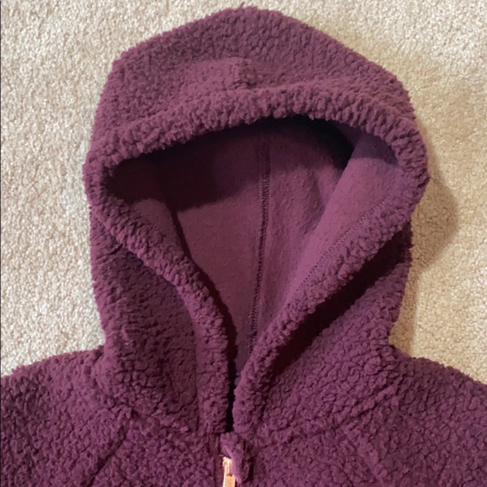 GIRLS 10-12 Old Navy Purple Cozy Fleece Hoodie. - Picture 4 of 8